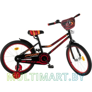 Детский велосипед Favorit Biker 18 BIK-P18RD (черный/красный, 2019)